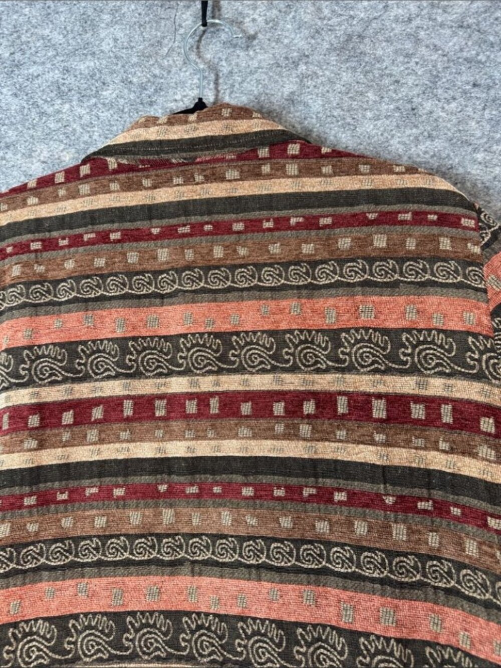 Alfred Dunner Tapestry Jacket Stripe Boho Southwestern Size 18 Chic Festival - Picture 14 of 16